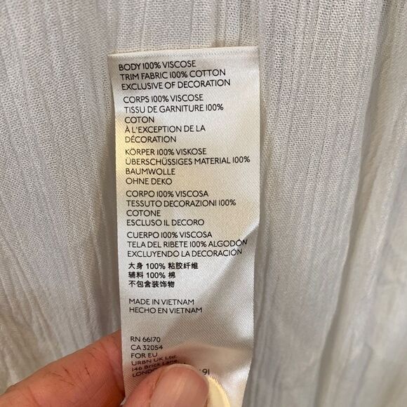 Free People Jeanette tunic while lace blouse tunic NWT size XS - Picture 11 of 11